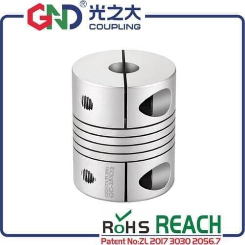 GC Shaft Coupling aluminum alloy screw thread clamp series flexible coupler for encoder/micro-motor D25L25