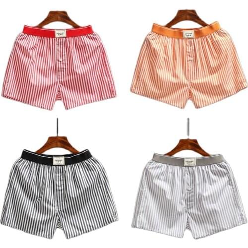 Mens Boxers Underwear Arrow Loose Version Of Cotton Pants Pajama Big Yards Underpants Boxer Summer Underwear