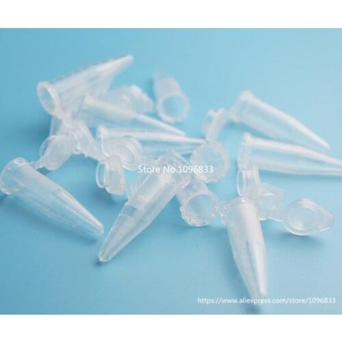 Pack of 500pcs 1.5ml Centrifuge Tube Plastic Centrifuge Test Tube Tubo Plastic Test Tube Bottles with Centrifuge Centrifugo Tubo