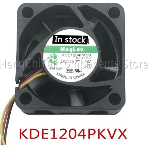 Original new 100% working 40*40*20mm 3-wire 4020 40mm silent cooling fan 1.4W KDE1204PKVX