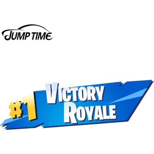 JumpTime 13cm x4.3cm For #1 Victory Royale Vinyl Sticker Car Bumper Decal Waterproof Car Styling Accessories Car Stickers