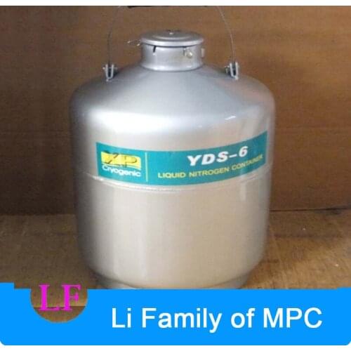 YDS-6 Aluminum Alloy Cryogenic Container Liquid Nitrogen Storage Container Liquid Nitrogen Tank