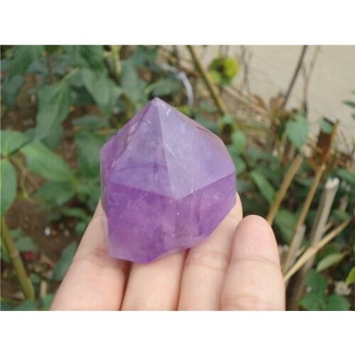 115g Brazil natural Unique skeletal AMETHYST quartz crystal point heal PT1008 PT1090