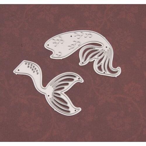 2020 Mermaid tail Metal Cutting Dies DIY Scrapbooking Paper Photo Album Crafts Knife Mould Cards Blade Punch Stencils for Decor