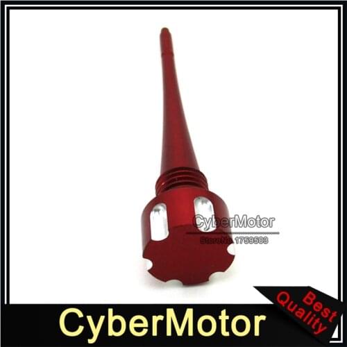 CNC Aluminum Red Oil Dipstick Dip Stick For Chinese Lifan YX 125cc 140cc Engine Pit Dirt Motor Bike ATV Quad Motorcycle