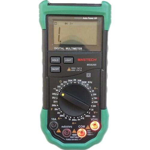 MASTECH MS8265 4 1/2 LCD Digital Multimeter AC DC Voltage Current Resistance Capacitance Tester Meter Continuity Diode Test