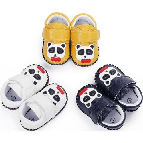 Baby Cartoon Anti-Slip Shoes Soft Sole First Walkers Toddler Newborn Kids Gilrs PU Leather Shoes