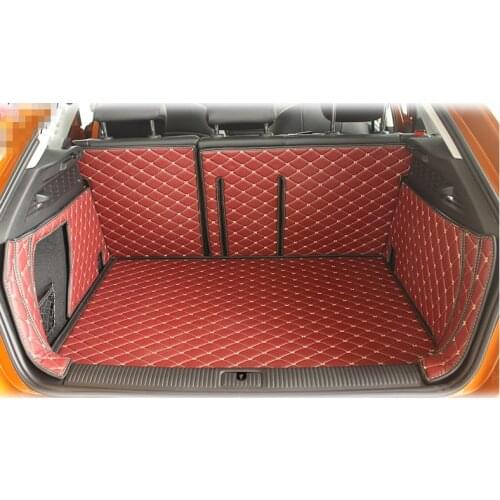 Good carpets! Full set trunk mats for Audi A3 Sportback 5doors 2017-2013 waterproof cargo liner mats boot carpets,Free shipping