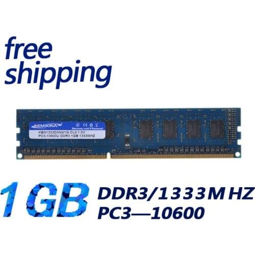 KEMBONA brand new and good quanlity pc desktop ddr3 1gb 1333mhz pc3-10600 Post FREE shipping