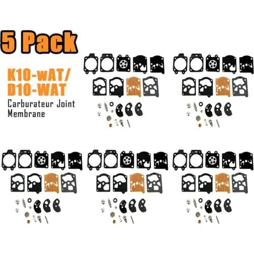 5 Pack Repair Kit Carburetor Diaphragm Seal For Walbro K10-WAT Wa / D10-WAT Carburetor Diaphragm Repair Kit Garden Supplies