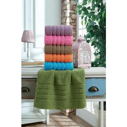 Cotton Towel Set 50x90 CM Hand And Face Towel 6 PCs Turkish Cotton Quality Product Fashionable Design Handy 2021 Trend Fashion Style New