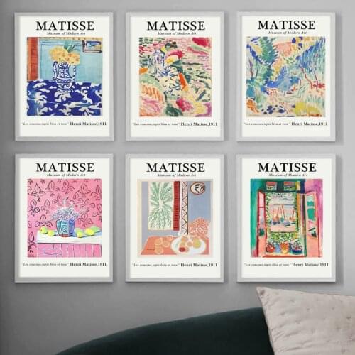 Matisse Vase Fruit Plants Retro Abstract Wall Art Canvas Painting Nordic Posters And Prints Picture For Living Room Home Decor