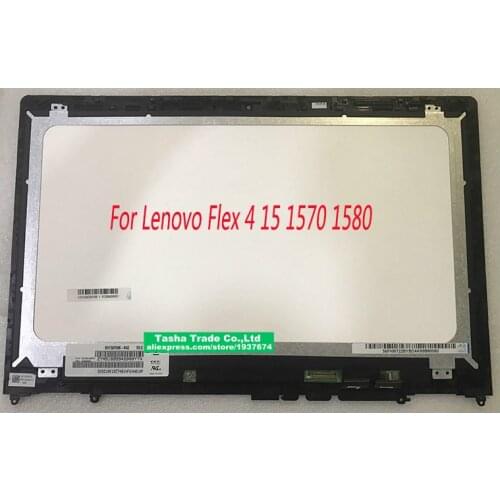 15.6 inch laptop matrix screen for Lenovo Flex 4 15 1570 1580 Lcd Touch Screen Digitizer WITH Bezel FHD 1920x1080