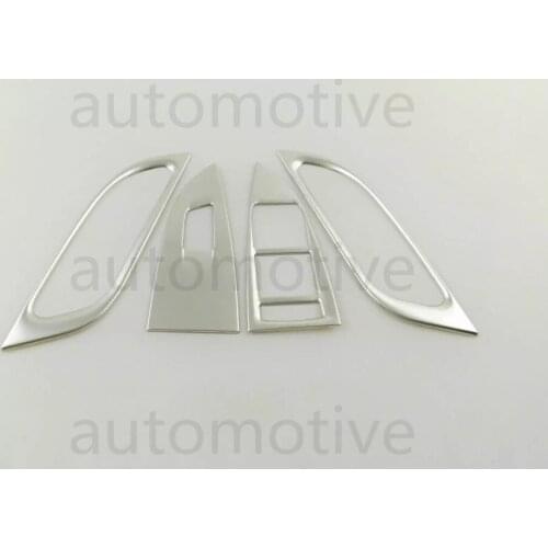 New 4pcs Window Glass Switch Panel ABS Cover Trim For Chevrolet CRUZE 2017