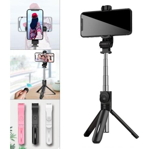 Portable XT15 Bluetooth Selfie Stick Live Tripod Folding Smartphone Selfie Stick with Remote Control for Live Video Photography