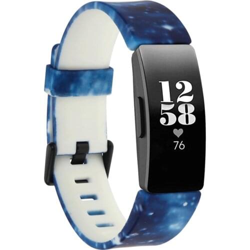 Starry sky Pattern Smartwatch Band For Fitbit Inspire hr Silicon Strap Replacement For Fitbit Inspire Smart Wearable Bandje