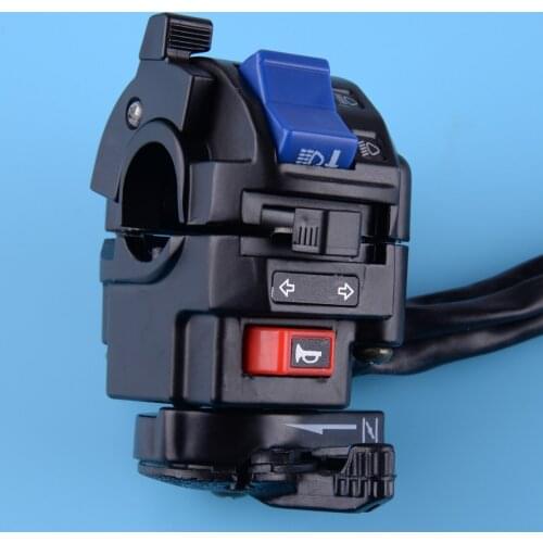 Motorcycle 22mm 7/8" Handlebar Left Handlebar Horn Turn Signal Light Electric Control Switch Button