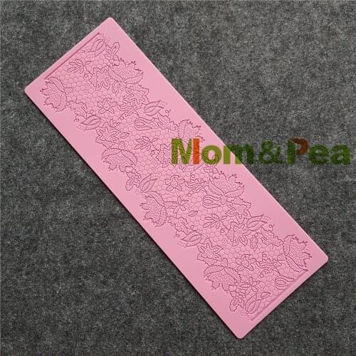 Mom&Pea GX198 Silicone Lace Mold Cake Decoration Fondant Cake 3D Mold Food Grade Silicone Mould