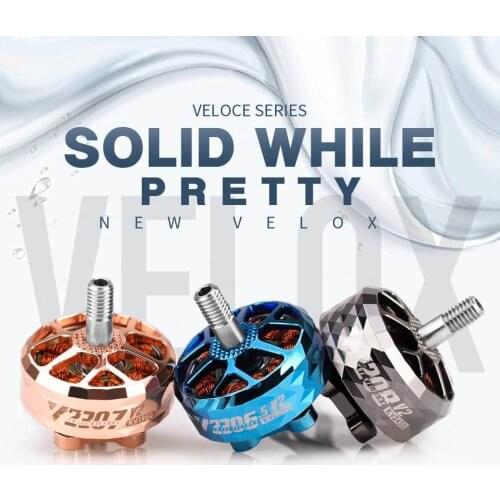 1PC T-Motor TMOTOR VELOCE SERIES V2207.5 V2208 V2306.5 V2307 V2 1750/1950/2450/2550KV 6S 4-5S Brushless Motor FPV Racing Drone