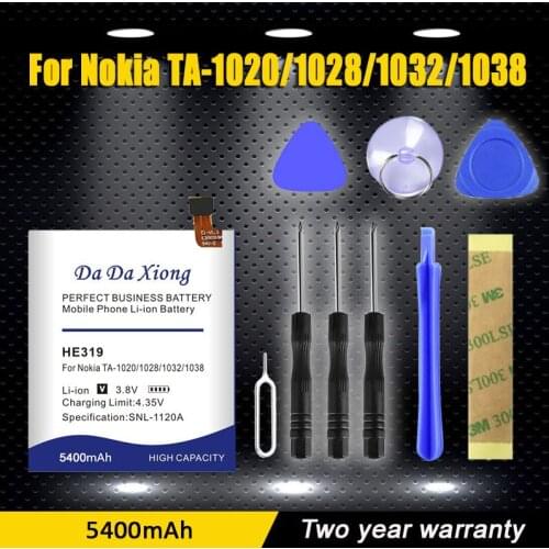4900mAh High Quality Mobile Battery HE319 For Nokia 3 Nokia3 TA-1020 1028 1032 1038 Lithium Polymer Batteries