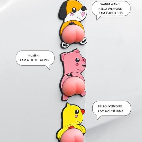 Anti-scratch Door Protector Anti-scratch Door Protector Cartoon Ass Anti-collision Strip Body Decoration Bumper Lip Protector