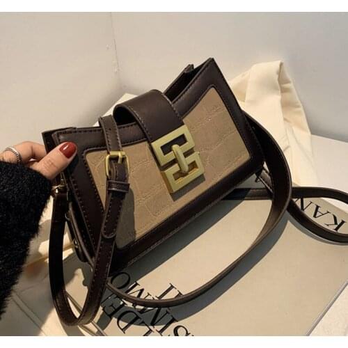 High Quality Womens Small Square Bag 2021 New Fashion Versatile Single Shoulder Bag Womens Messenger Bag Leather Handbags