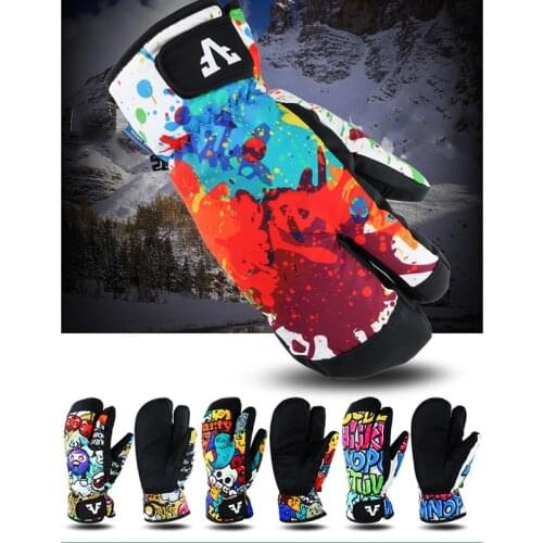 Winter Warm Snowboard Ski Gloves Waterproof Thicken Skiing Mittens Snowmobile Motorcycle Gloves