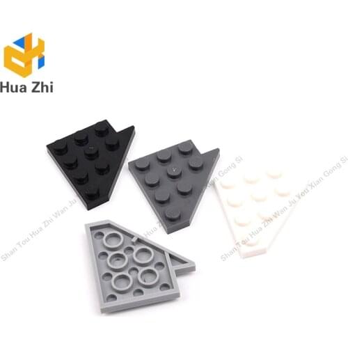 10PCS 3936 Wedge Plate 4 x 4 Wing LeftBuilding Blocks Parts MOC DIY Education Build Toys Brick