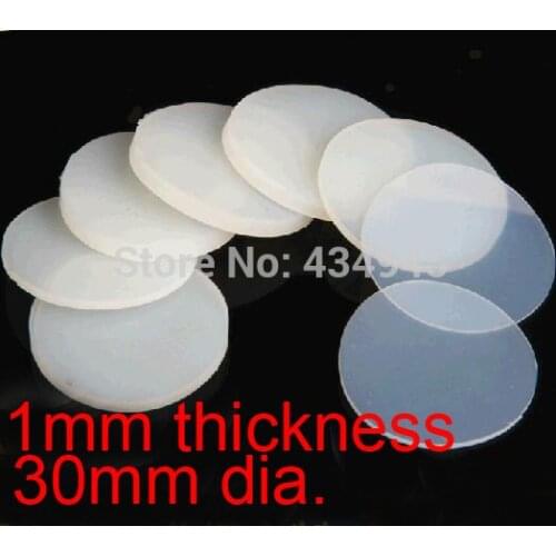 30mm diameter silicone wafer high temperature resistance heat-resistant pads The silicone flat mat Waterproof sealing ring