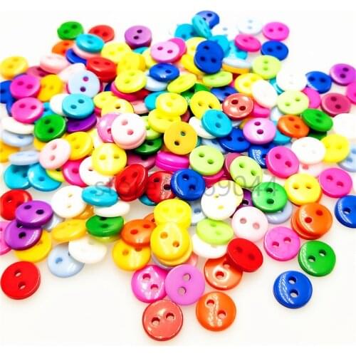 80pcs Diy handmade 8mm multicolour child small button decoration button