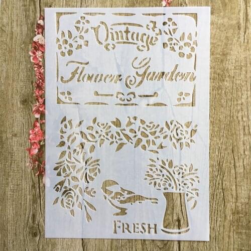 A4 29 * 21cm DIY mold wall painting scrapbook coloring relief photo album decoration paper card template model