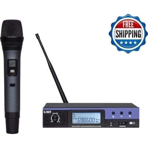 Draadloze microfoon professionele UHF Single Channels Cordless Wireless Microphone MIC System Free Shipping