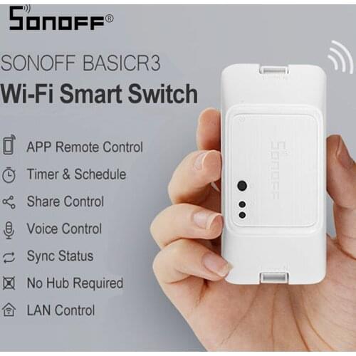 SONOFF Basic R3 WIFI Wireless Switch Light Timer Smart Home Google Alexa LAN eWelink APP Voice Remote Control DIY Module