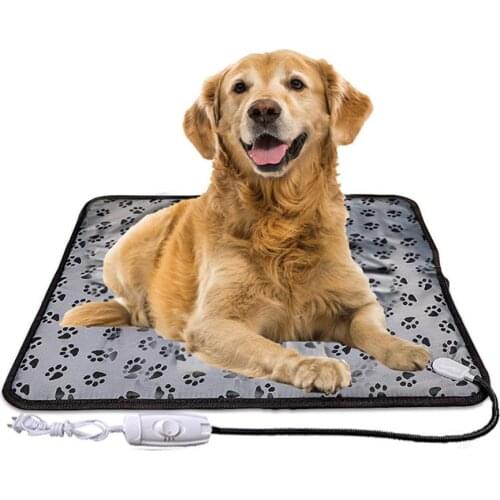 Dog Cat Electric Blanket Heating Pad Pet Bed Mat Waterproof Anti-Bite Adjustable Temperature Chair Cushion #W0