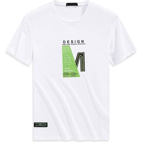 TFU 2020 Summer T-Shirts Men Fashion Brand Streetwear Casual Slim Fit Letter Print Tops Male Cotton Summer Tees Camiseta Homme