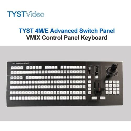 TYST Keyboard VMIX Control Panel 4M/E Advanced Switch Panel 4ME Real Time Live Slow Motion Playback Systems Broadcast switcher