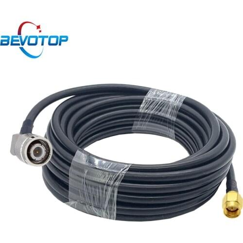 SMA Male to TNC Male Right Angle RG58 Pigtail 50 Ohm RF Coaxial Cable RG-58 Extension Cord Jumper 50CM 1M 2M 5M 10M 15M
