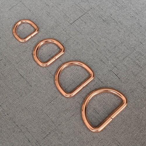 1 Pcs/Pack 15mm 20mm 25mm 32mm D Ring For Accessory Belt Loop Buckle Metal Hardware Pet Collar Leads Garment Backpack Clasps