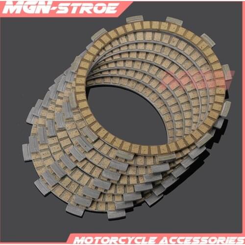 Motorcycle Clutch Friction Plates Disc Set 7pcs For SV400 2001-2005 SV650 1998-2002