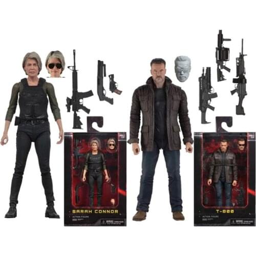 NECA Terminator Figure T-800 Figure Dark Fate Sarah Connor Action Figures Model Toy Doll Gift