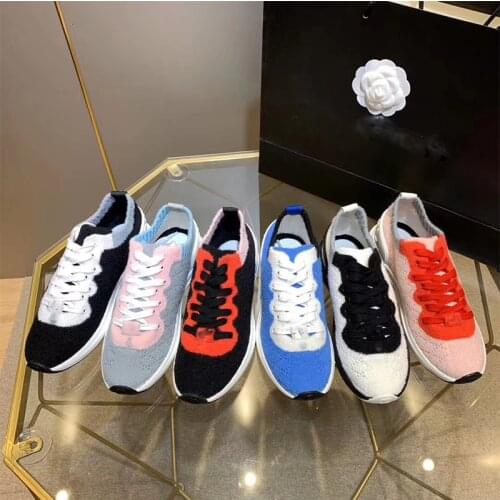 2020 new shoes women brand sneakers Mixed Fiber designer casual shoes flat design lace up shoes woman tenies trainers luxury