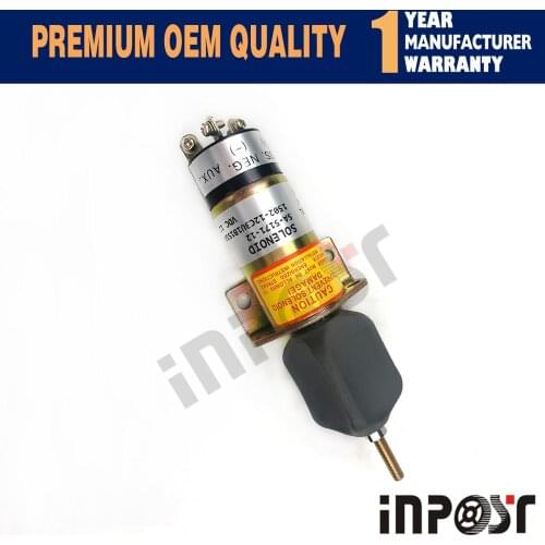 New Stop Solenoid Valve 1502-12C3U1B1S1A 12V for Yanmar Kubota Bobcat