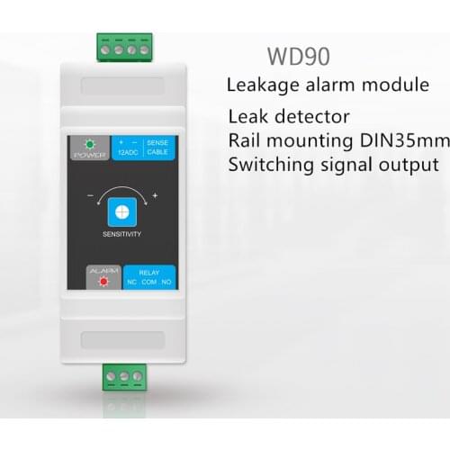 Rail mounting Machine room monitor leakage alarm module water immersion detector warehouse water tank detect leakage alarm host