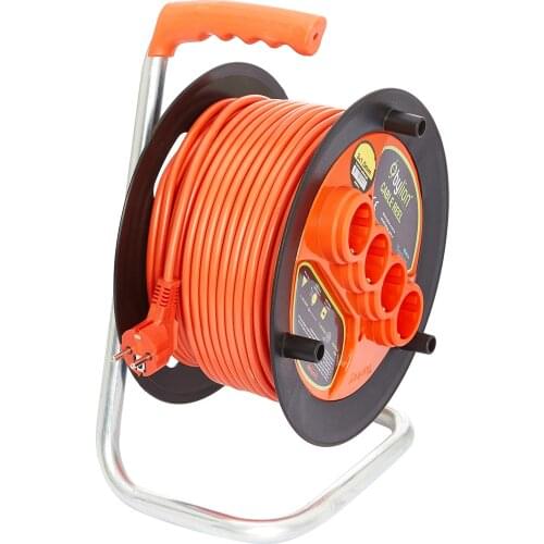 Portable Mobil Power Strip Roller Extension Cord Electric Cable 3 x 1.5mm ² 4 outlets sockets