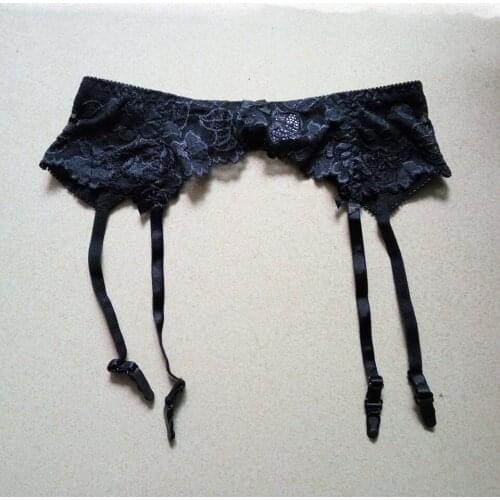 Hot Sexy Women Wedding Garter Double Breasted Lace Garter Belt For Stockings Ladies Suspender Belt