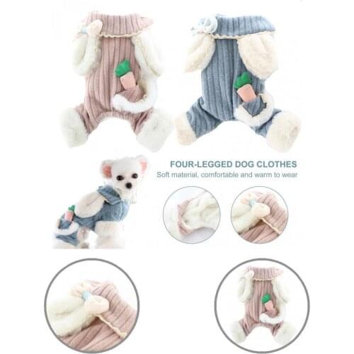 Fine Workmanship Lovely Pet Dogs Kitten Coat Costume Comfortable Pet Costume Solid Color for Winter