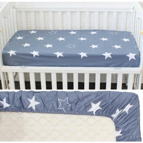 Baby Crib Fitted Sheet Pure Cotton Bed Sheet For Newborns Photography Props Baby Cot Mattress Cover Bed Linen Protecter