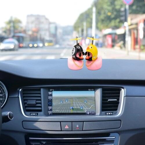 Rubber Duck Toy Car Decoration Yellow Duck And Propeller Helmet Toy Decoration Decoration Bath Toy