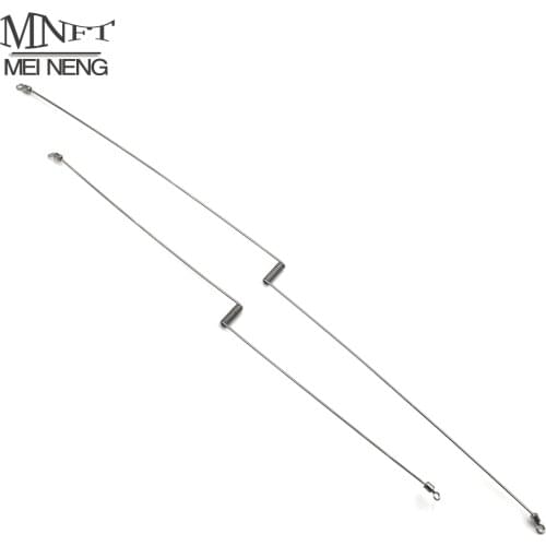 MNFT 12Pcs Double - Sided Balance Fishing Connector 30cm and 40cm Booms Sea Fishing Flatfish Rigs with Swivel String Hook Set