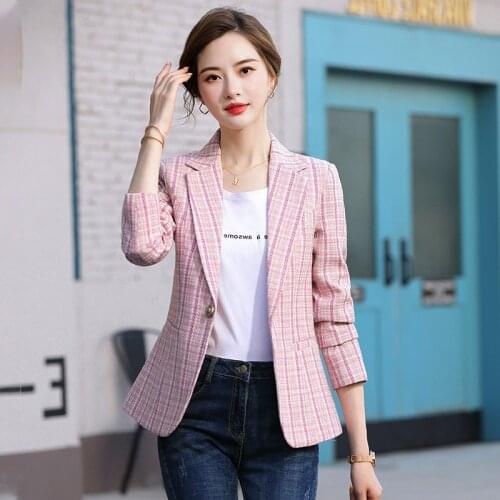 High Quality Fabric Half Sleeve Formal Blazers Jackets Coat Women OL Styles Professsional Outwear Tops Blaser Clothes